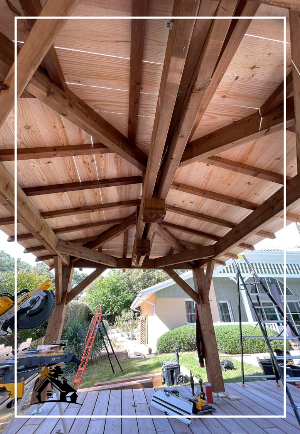 pergola charpente